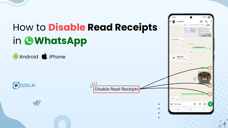 How to disable read receipts in WhatsApp chats