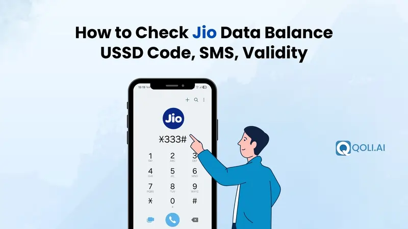 Check Jio data balance using MyJio app, USSD code, SMS, or by calling 1299