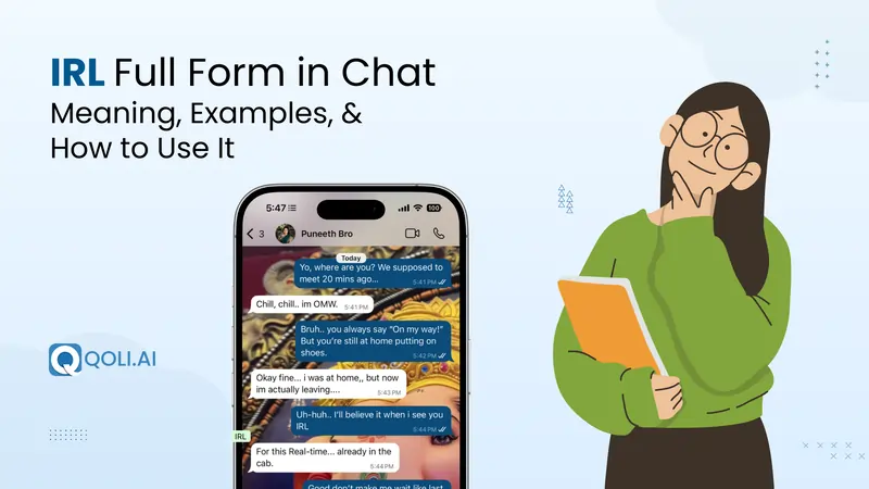 IRL full form in chat with meaning and examples