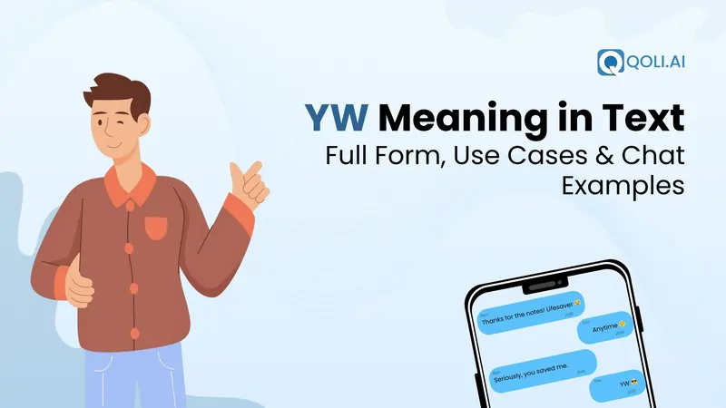 YW meaning in chat explained with example replies