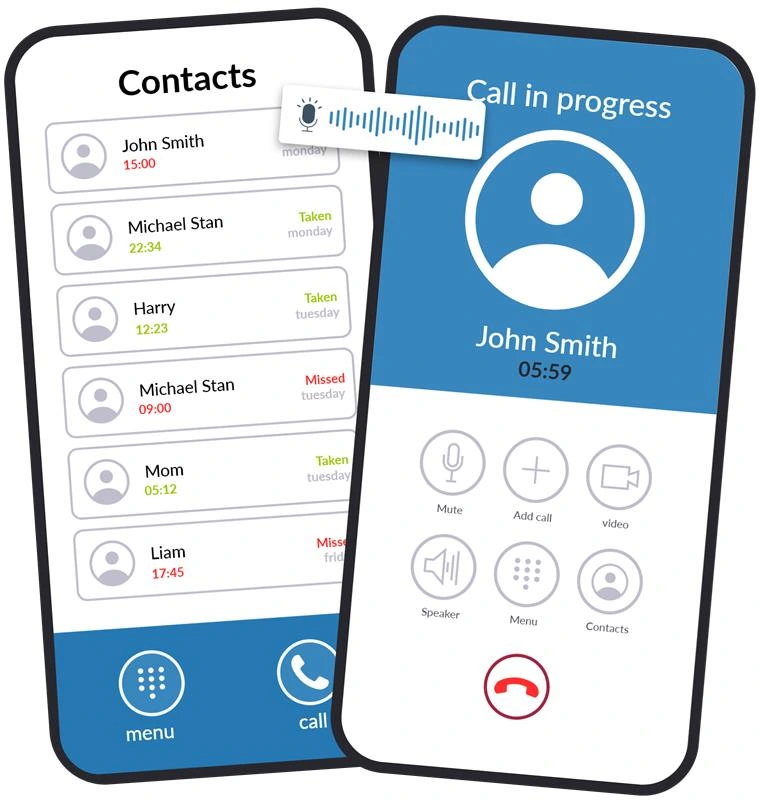 Call features illustration
